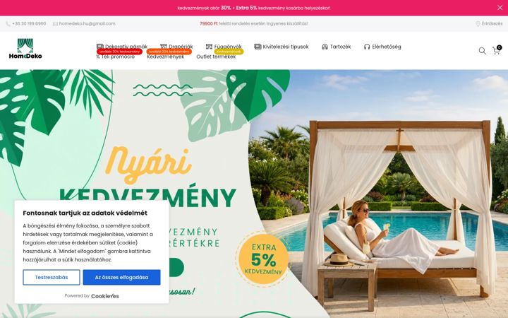 Screenshot of homedeko.hu