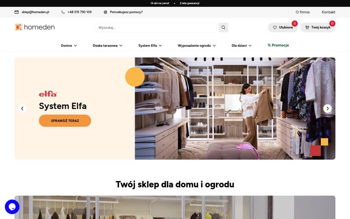 Screenshot of homeden.pl