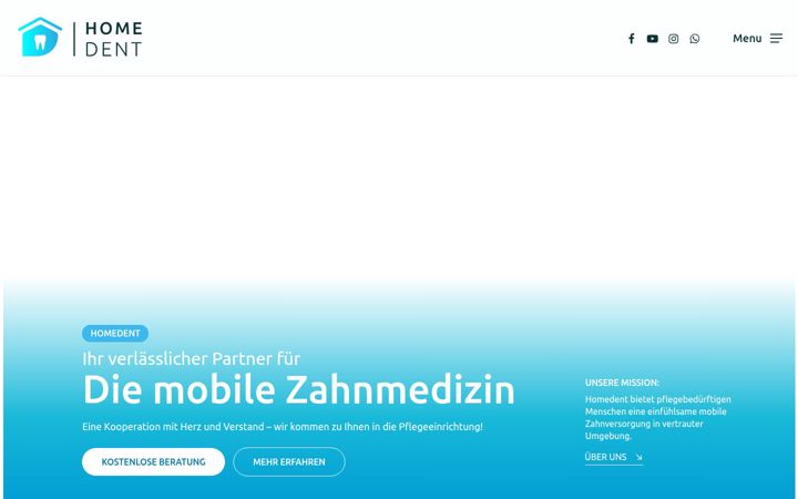 Screenshot of homedent.de