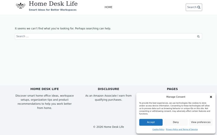 Screenshot of homedesklife.com