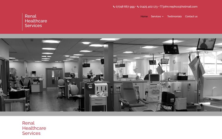 Screenshot of homedialysisinstallations.co.uk