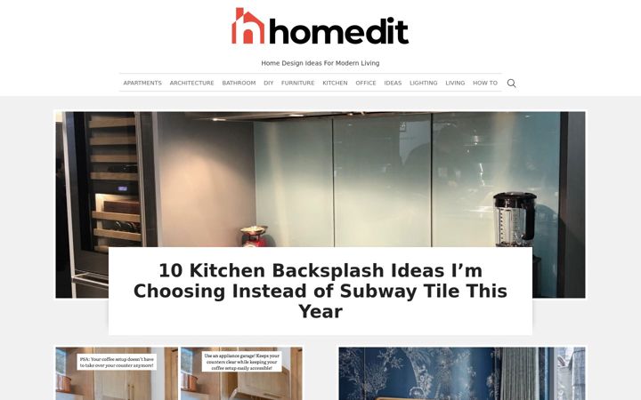 Screenshot of homedit.com