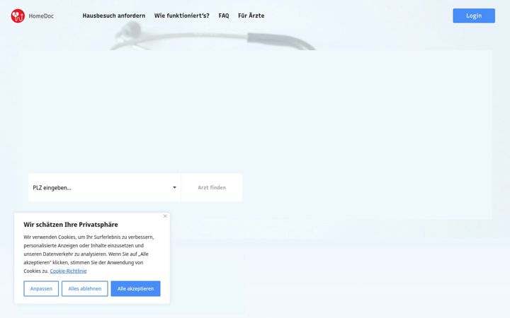 Screenshot of homedoc.at
