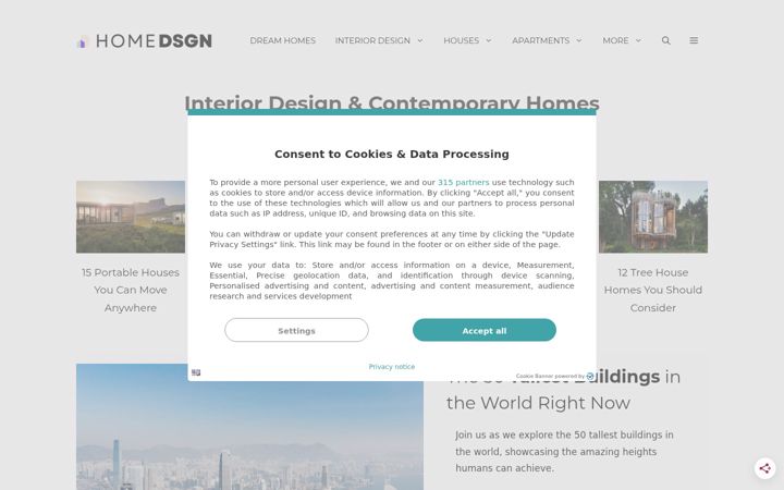 Screenshot of homedsgn.com