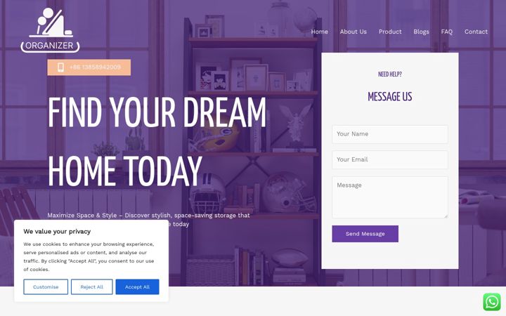 Screenshot of homeeaselife.com