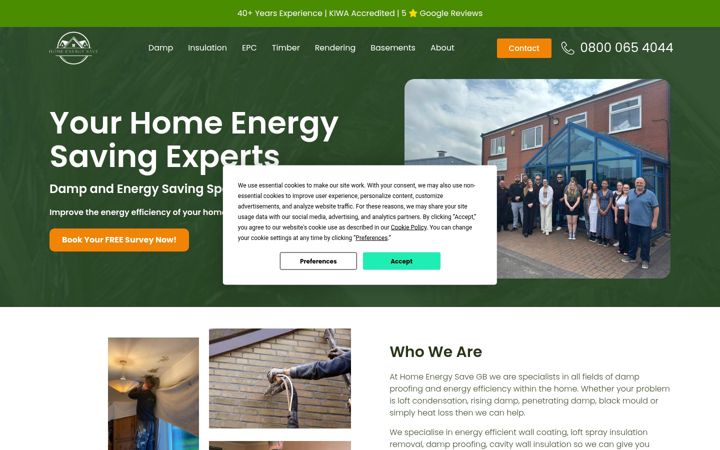 Screenshot of homeenergysaveuk.co.uk