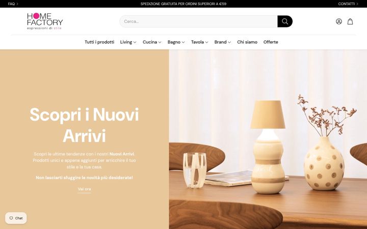 Screenshot of homefactory.it