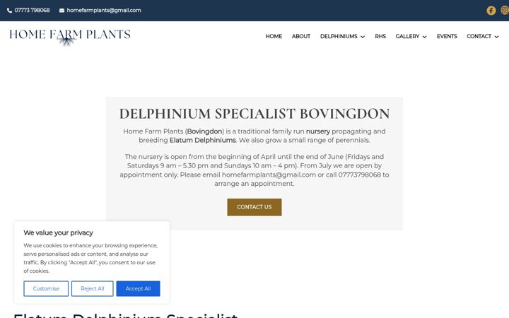 Screenshot of homefarmplants.co.uk