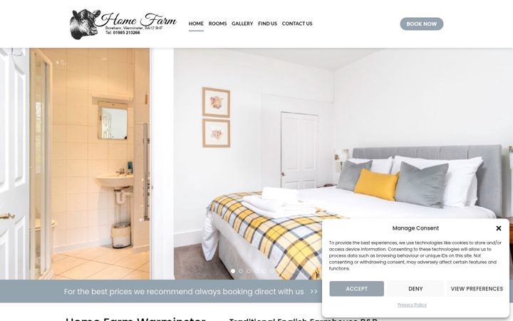 Screenshot of homefarmwarminster.com