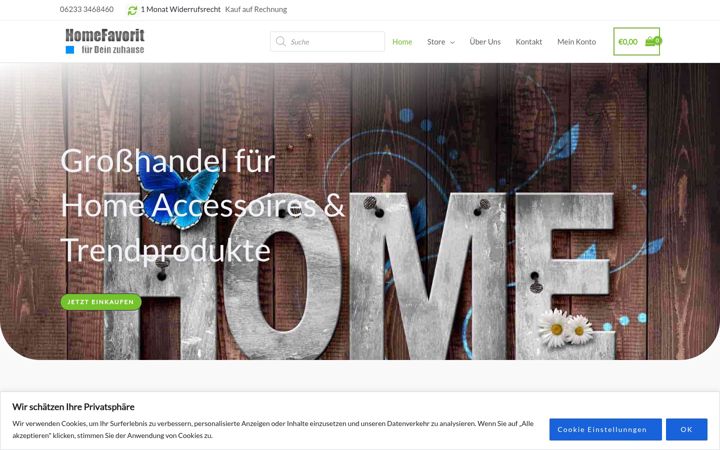 Screenshot of homefavorit.de