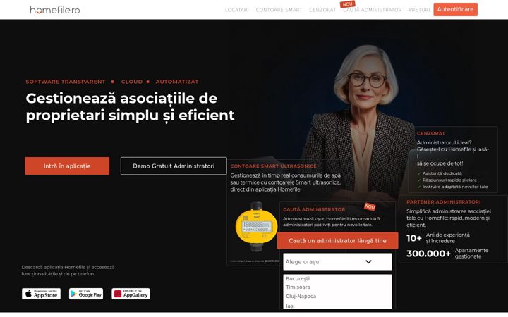 Screenshot of homefile.ro