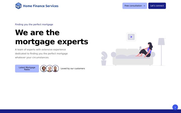 Screenshot of homefinanceservices.co.uk