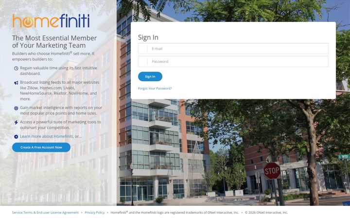 Screenshot of homefiniti.com