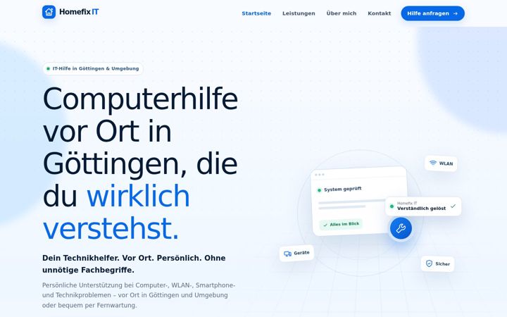 Screenshot of homefix-it.de