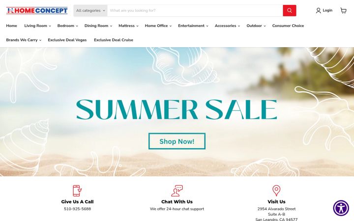 Screenshot di homefurnitureconcept.com