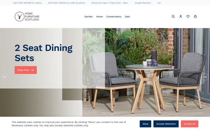 Screenshot of homefurniturescotland.co.uk