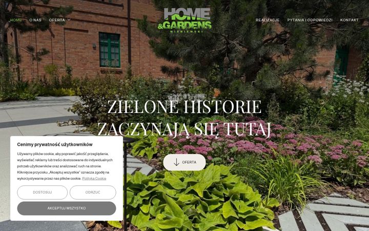 Screenshot of homegardens.pl