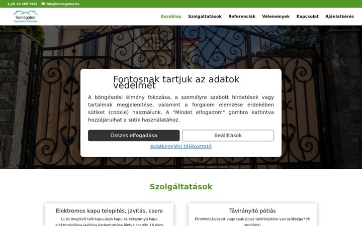 Screenshot of homegates.hu