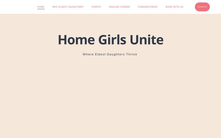 Screenshot of homegirlsunite.com