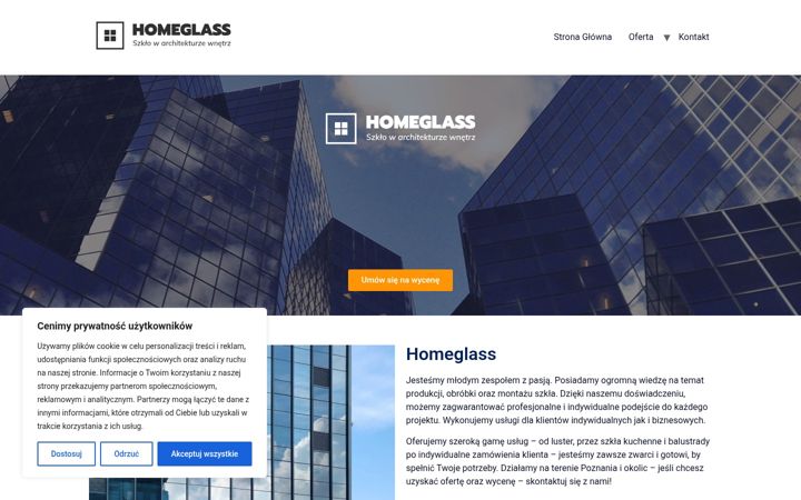 Screenshot of homeglass.com.pl