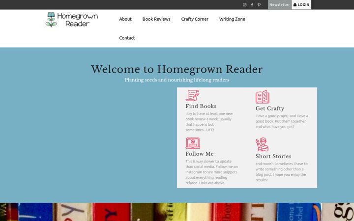 Screenshot of homegrownreader.com