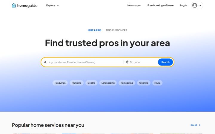 Screenshot von homeguide.com