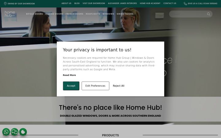 Screenshot of homehubgroup.co.uk