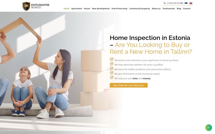 Screenshot of homeinspection.ee