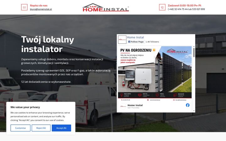 Screenshot of homeinstal.pl