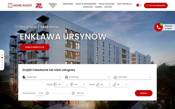 Screenshot of homeinvest.pl