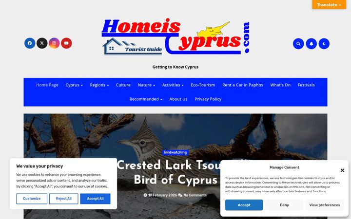Screenshot of homeiscyprus.com