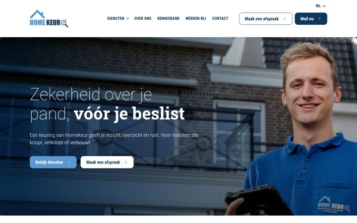 Screenshot of homekeur.nl