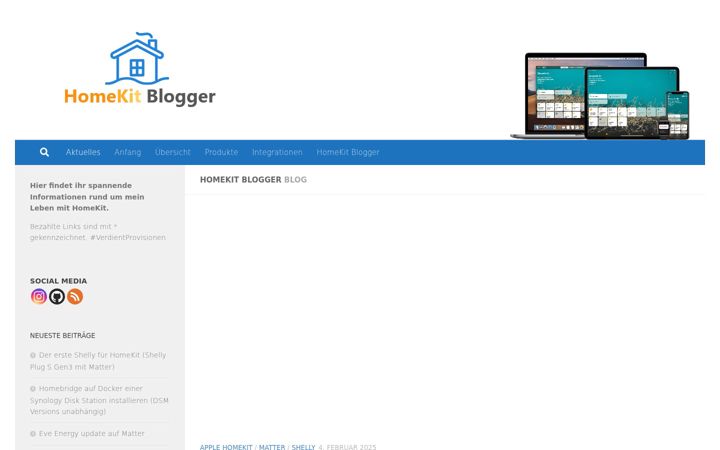 Screenshot of homekitblogger.de