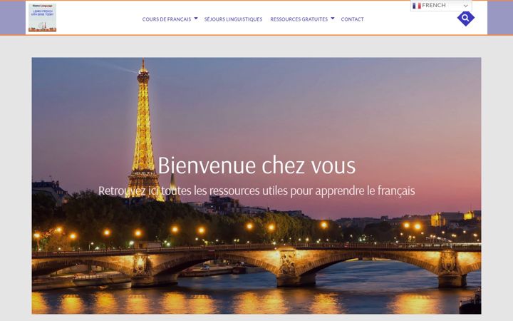Screenshot of homelanguage.fr