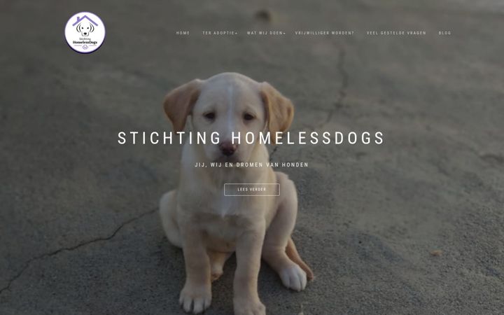 Screenshot of homelessdogs.eu