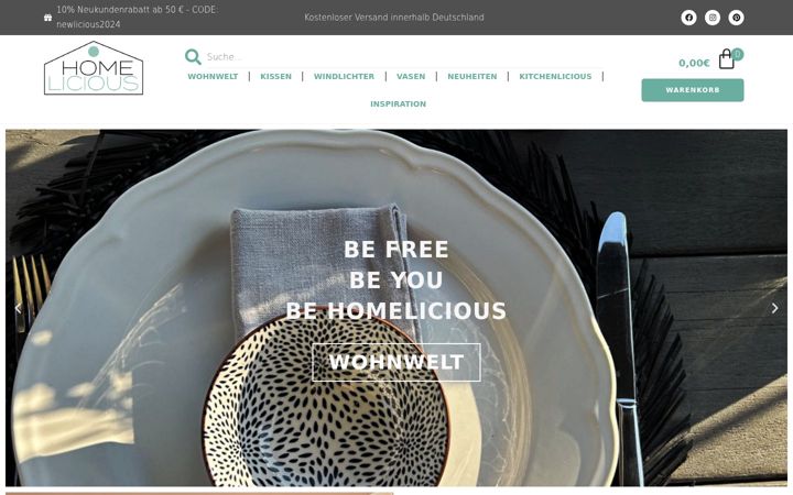 Screenshot of homelicious.de