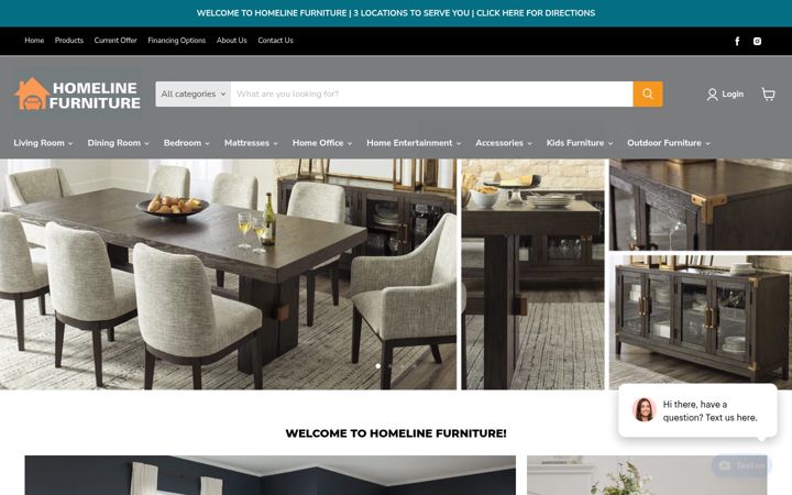 Screenshot of homelinefurniture.co