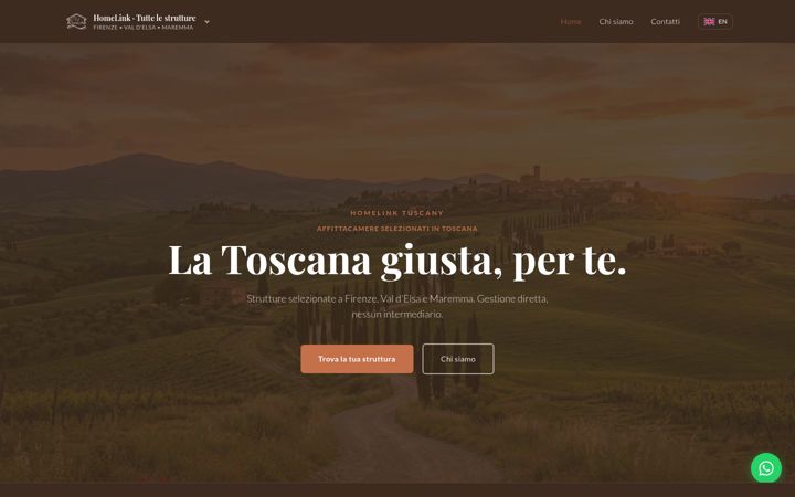 Screenshot of homelink-tuscany.com