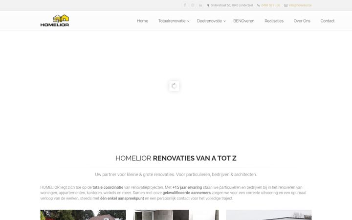 Screenshot of homelior.be