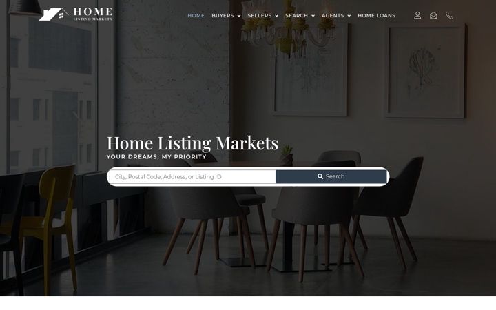 Screenshot of homelistingmarkets.com