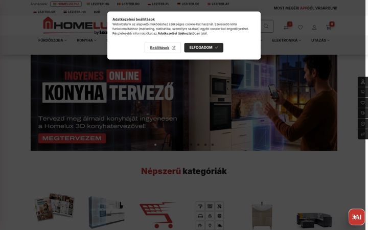Screenshot of homelux.hu