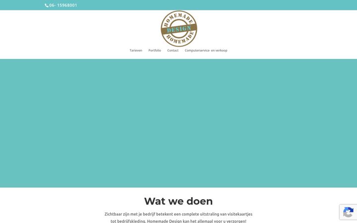 Screenshot of homemade-design.nl