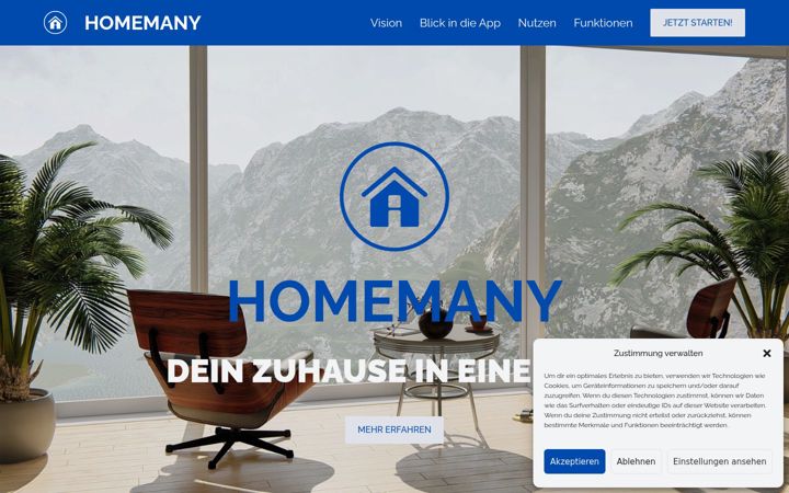 Screenshot of homemany.de