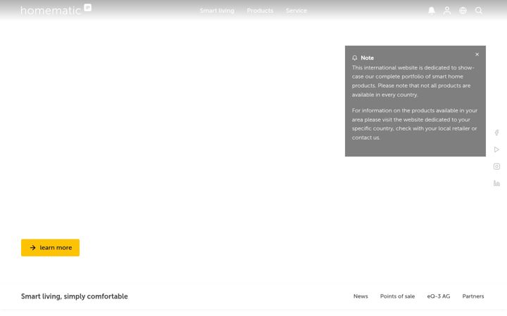Screenshot of homematic-ip.com