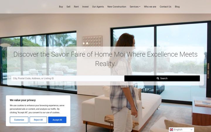 Screenshot of homemoi.com