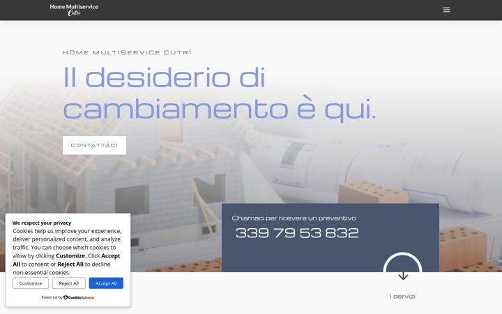 Screenshot of homemultiservicecutri.it