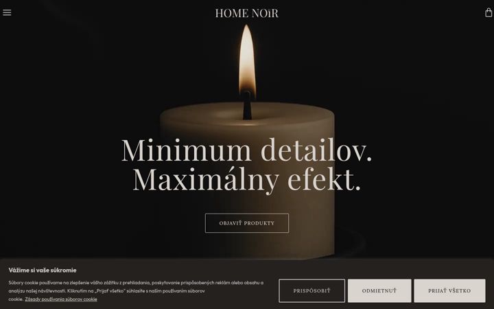 Screenshot of homenoir.sk