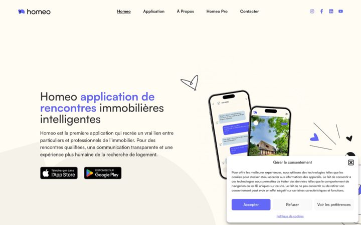 Screenshot of homeo-app.com