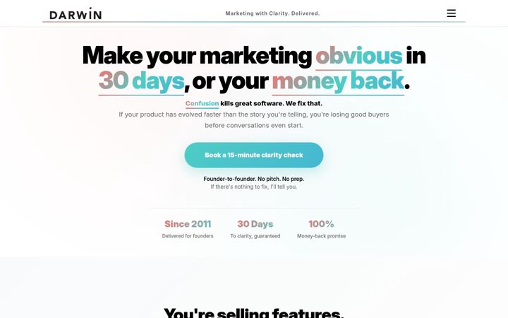 Screenshot of homeofdarwin.com