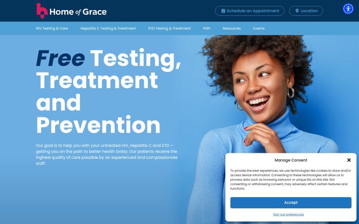 Screenshot of homeofgraceinc.org